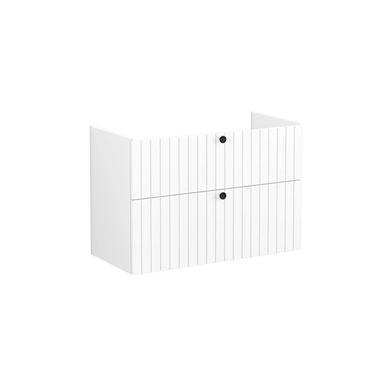 Mobilje Tualeti Vitra Root Groove e bardhe 100cm + Lavaman - TEOREN Shop