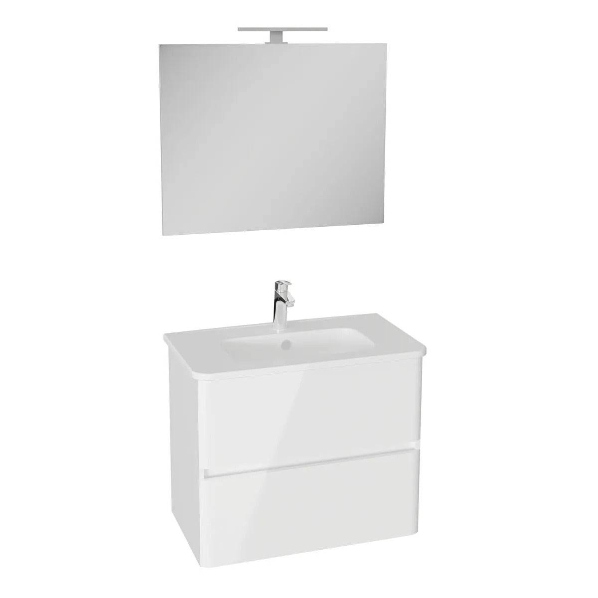 Vitra Mia Plus R Mobilje 80cm White + lavaman dhe pasqyre