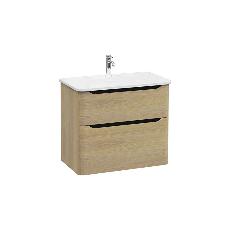 Vitra Integra Mobilje 80cm Golden Oak + lavaman - TEOREN Shop