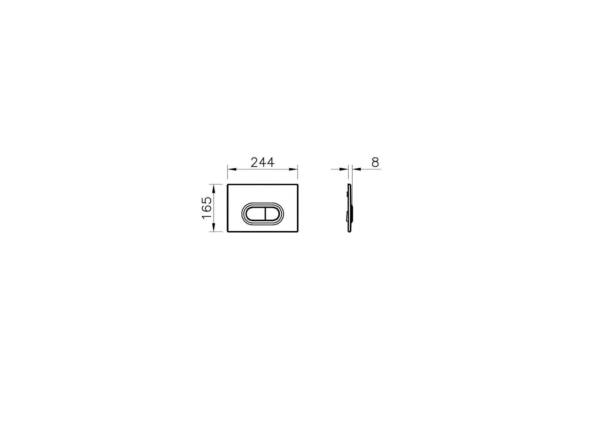 Buton Kasete Vitra Chrome VI-740-0580