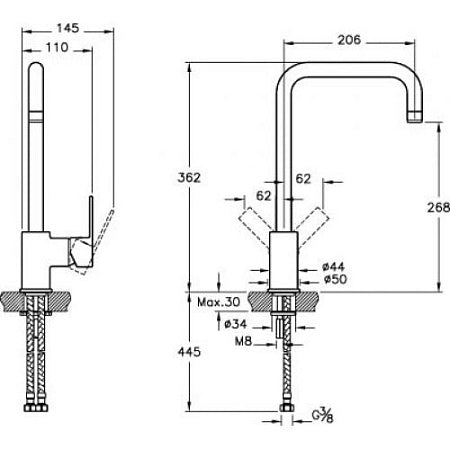 Grup lavapjate Vitra VI-A42103EXP