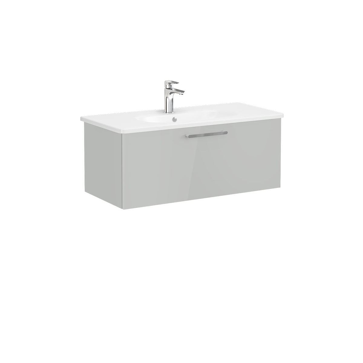 Mobilje Tualeti Vitra Root 100cm Gri + Lavaman