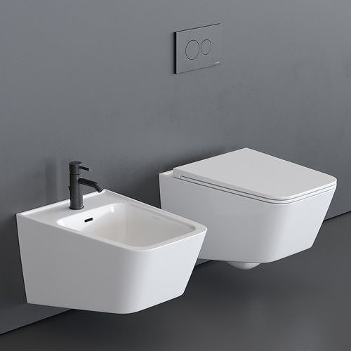 Set Wc+Kapak+Bide Vitra Equal Sospeso