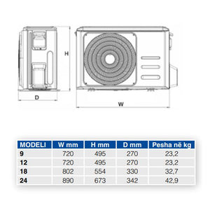 Kondicioner Ferroli Ambra 12000 Btu