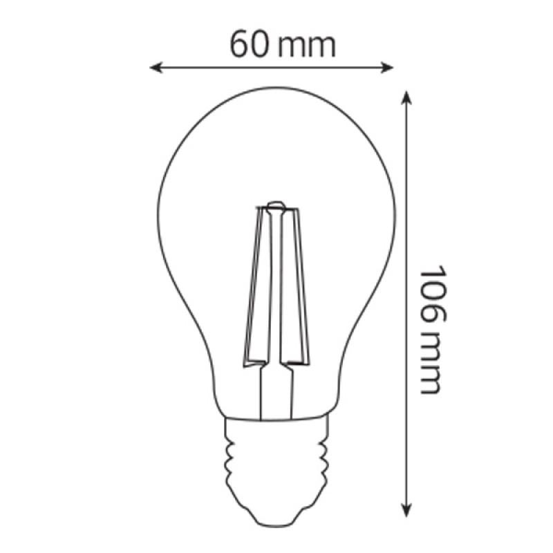 LLAMB LED FILAMENT GLOB HOROZ 15W