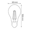 LLAMB LED FILAMENT GLOB HOROZ 15W