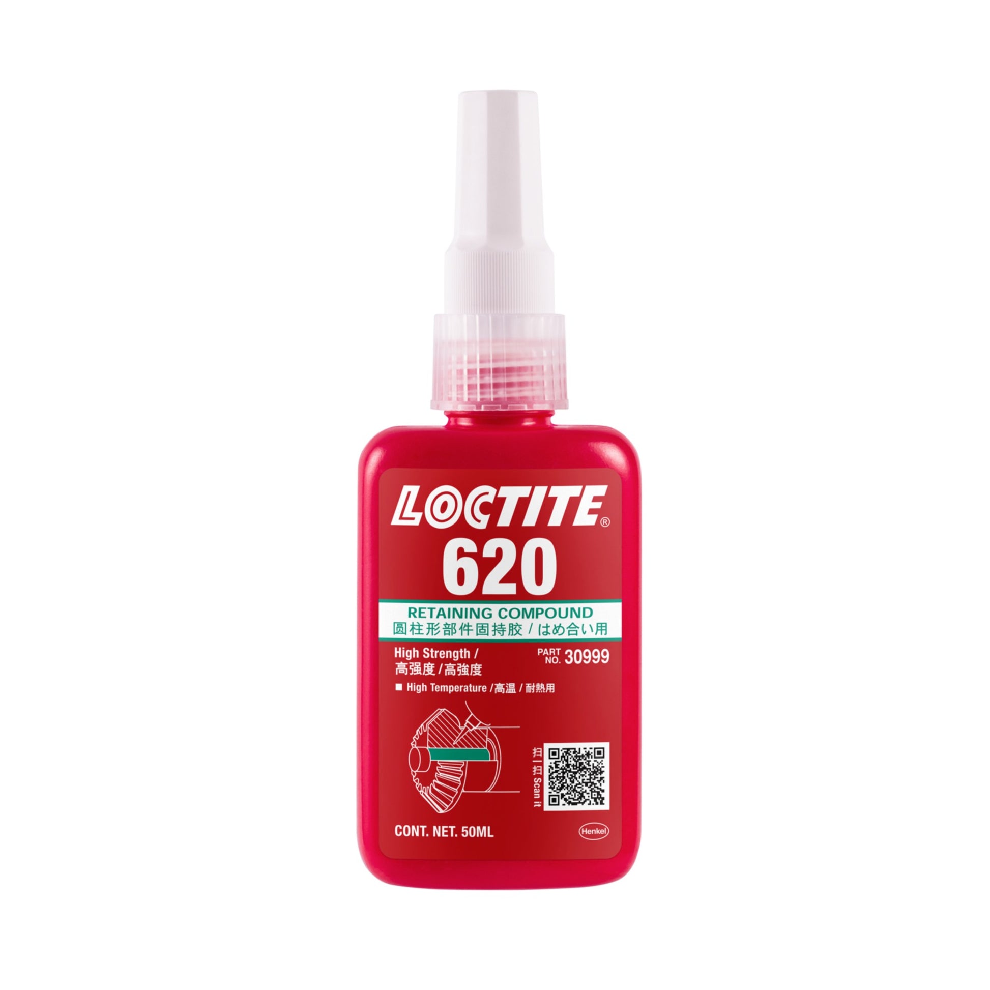 LOCTITE 620, 50ml Bllokues per ciftezime  cilindrike