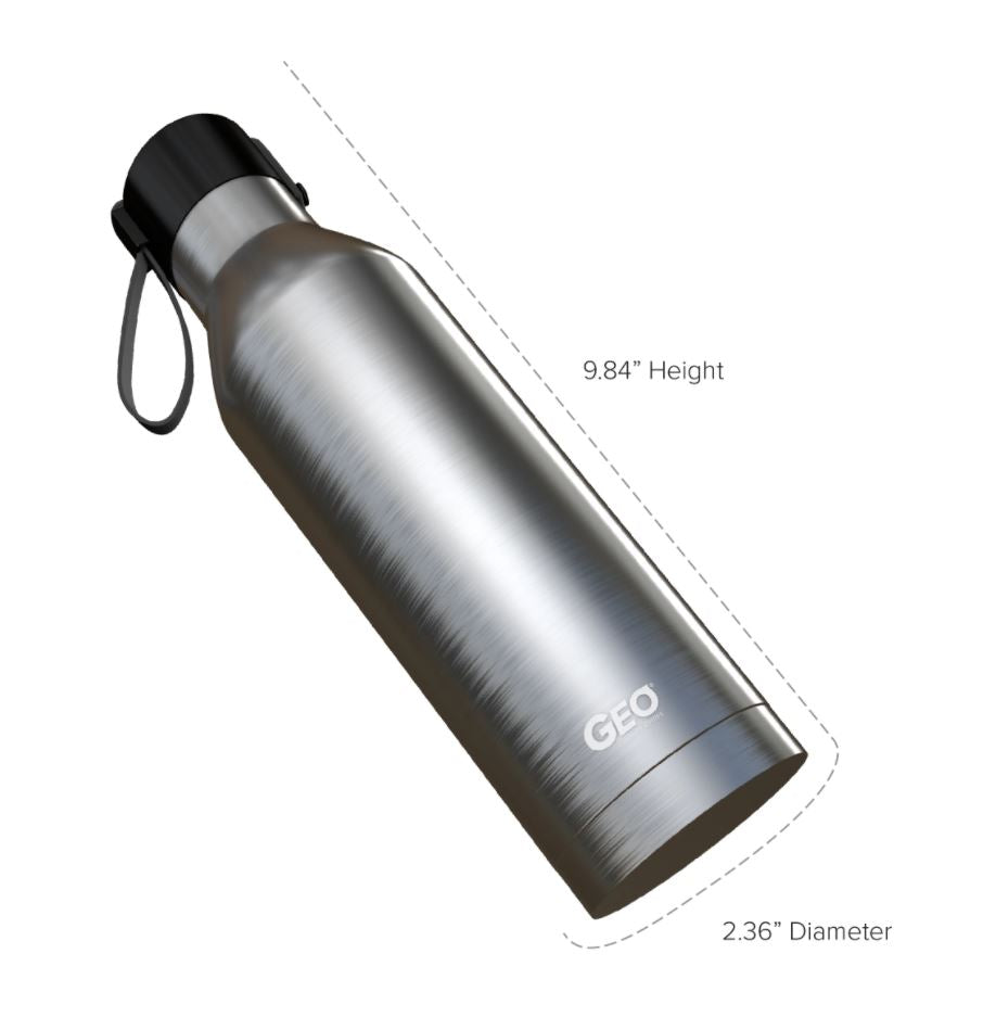 Geo Stainless Steel Water Bottle